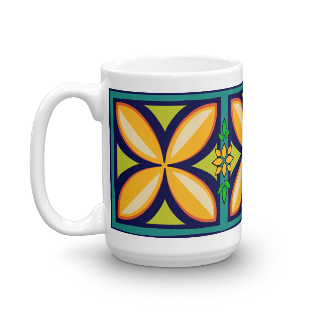 Kapuna Aloha navy Mug - The Mad Tropic