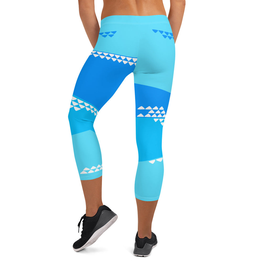 Tropic Shallows Capri Leggings - The Mad Tropic