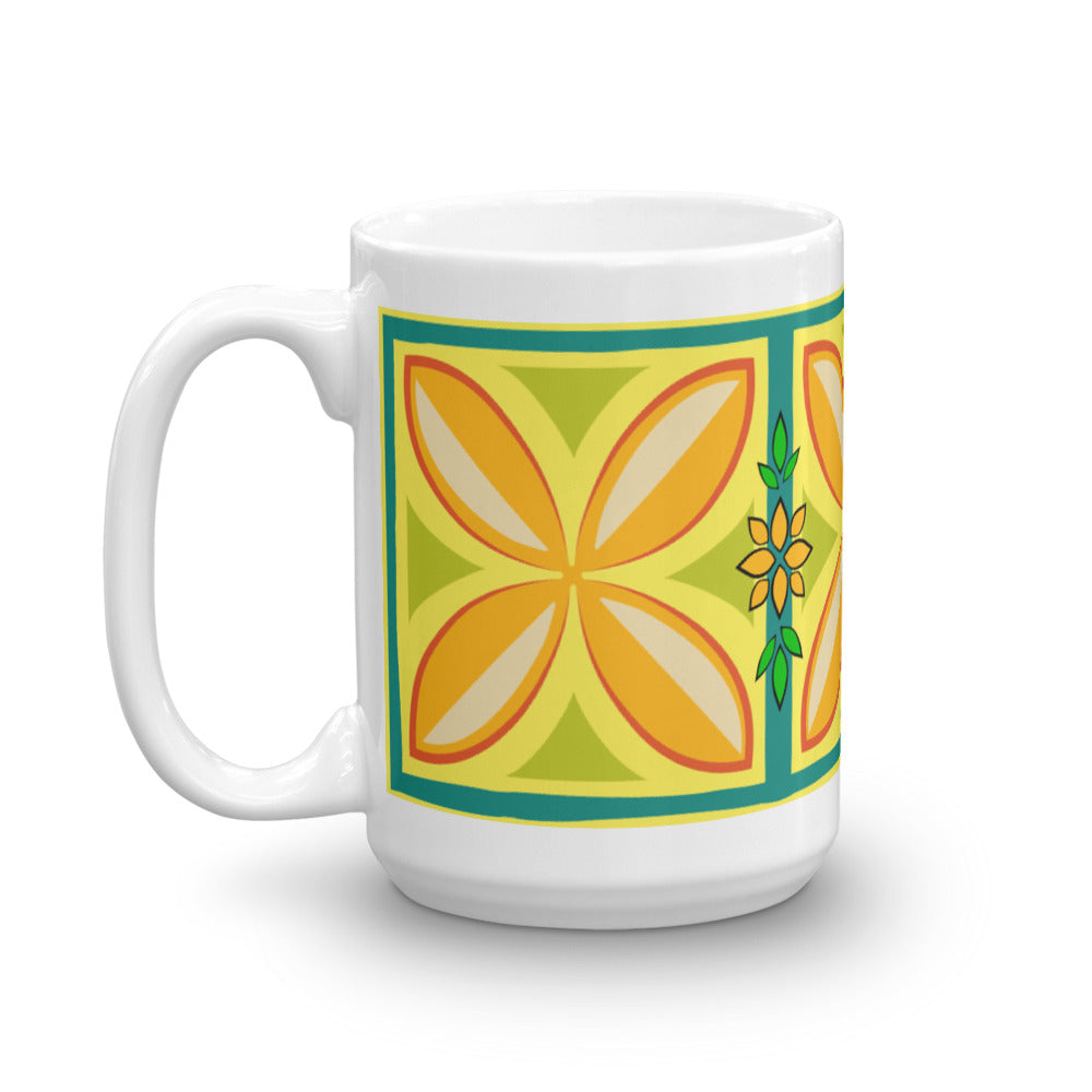 Kapuna Aloha yellow Mug - The Mad Tropic