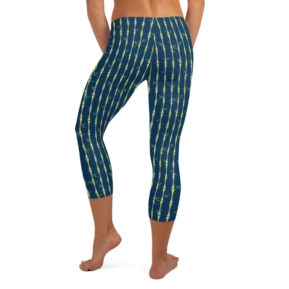Bamboo Midnight Capri Leggings - The Mad Tropic