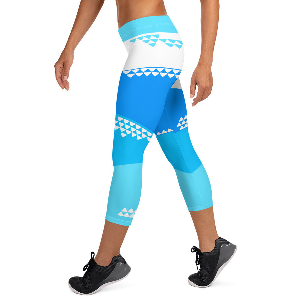 Blue Horizon Capri Leggings - The Mad Tropic