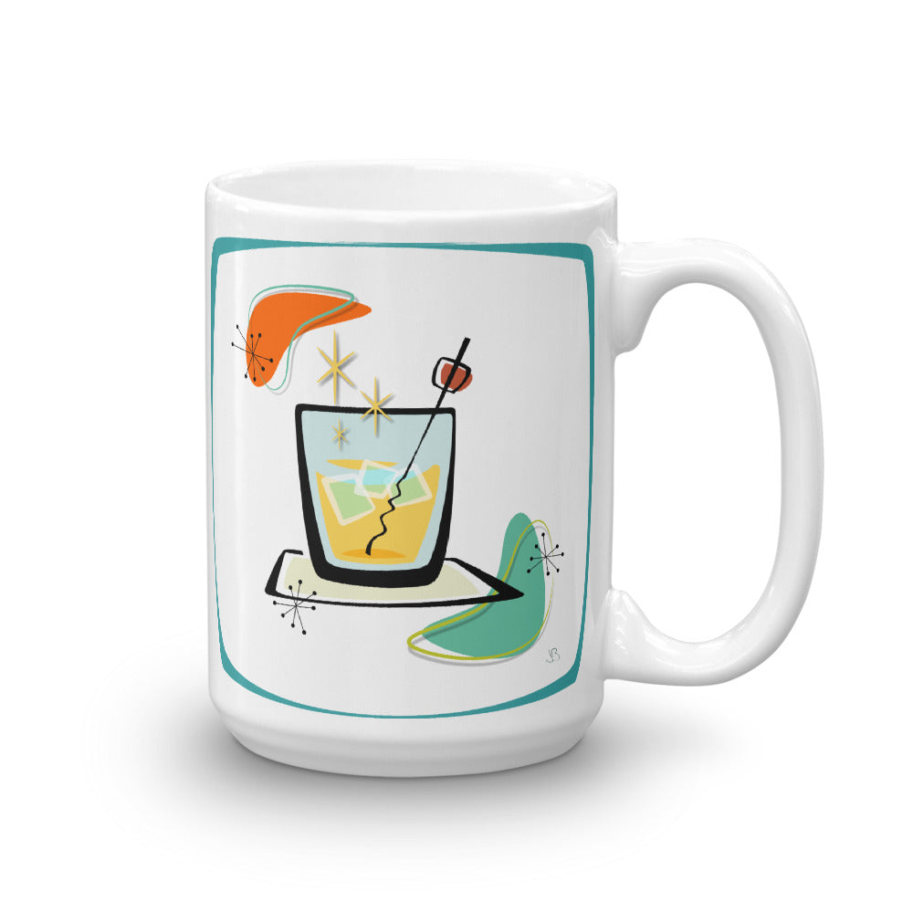 Cocktail Mug blue frame - The Mad Tropic