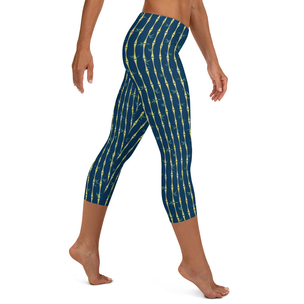 Bamboo Midnight Capri Leggings - The Mad Tropic