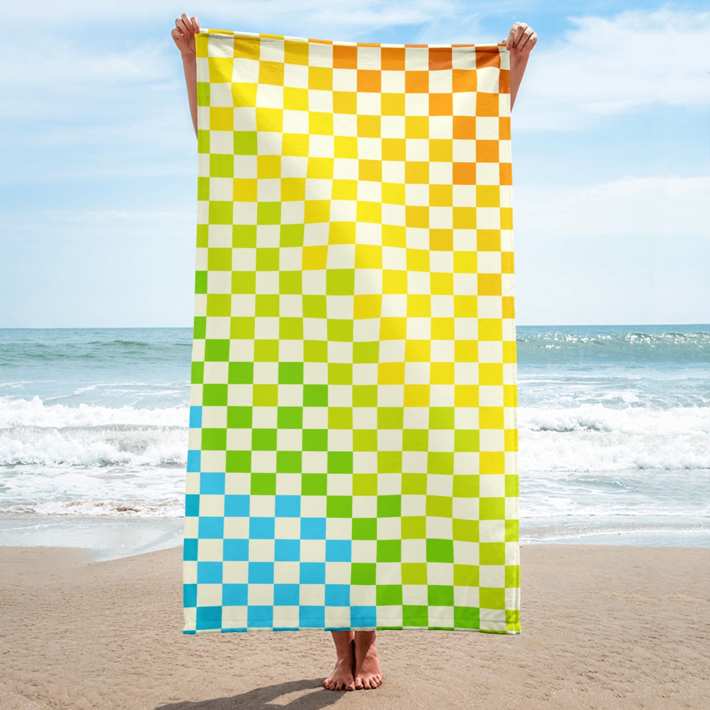 Warm & Cool Checkered Towel