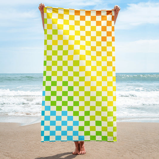 Warm & Cool Checkered Towel
