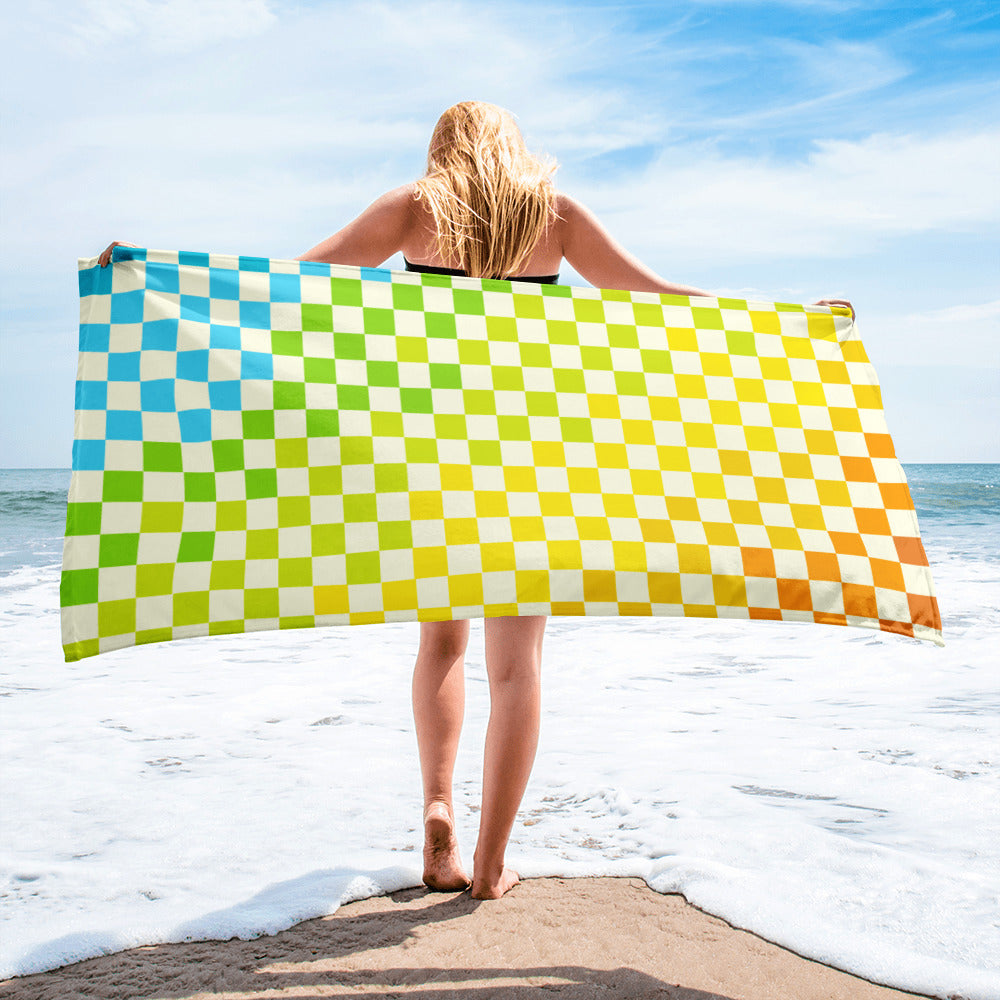 Warm & Cool Checkered Towel