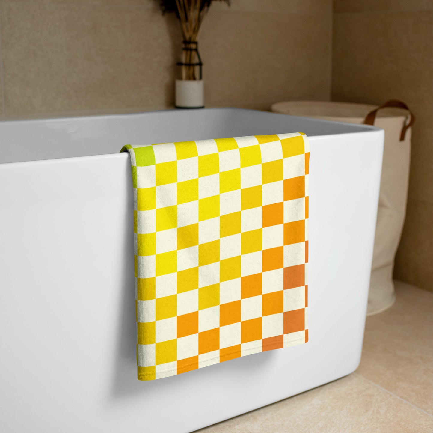 Warm & Cool Checkered Towel