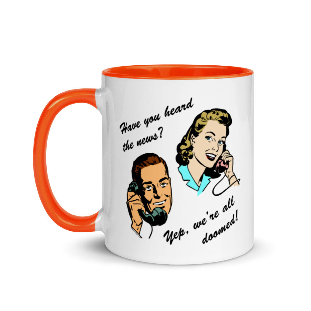 Telephone Doom Mug with Color Inside