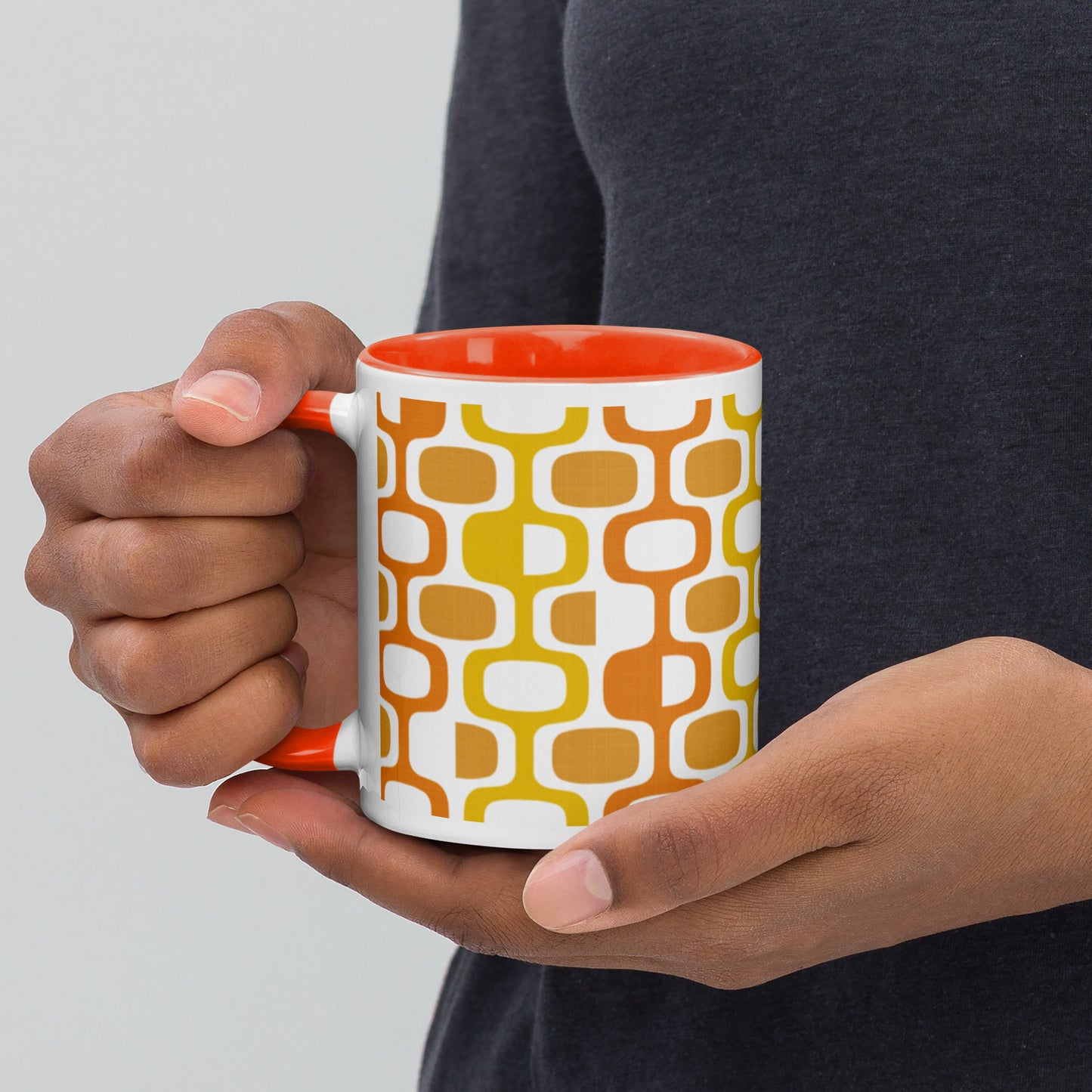 Whatco Orange Color-Inside Mug