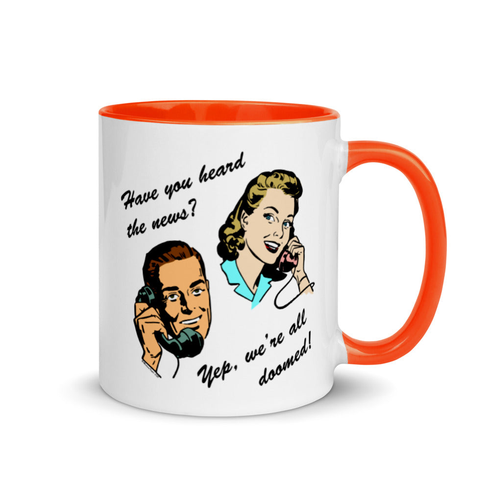 Telephone Doom Mug with Color Inside