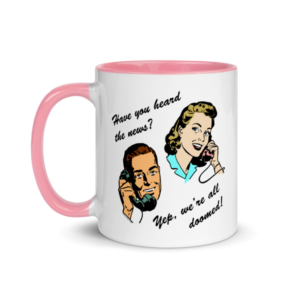 Telephone Doom Mug with Color Inside