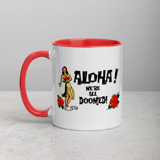 Aloha Doom! Mug with Color Inside