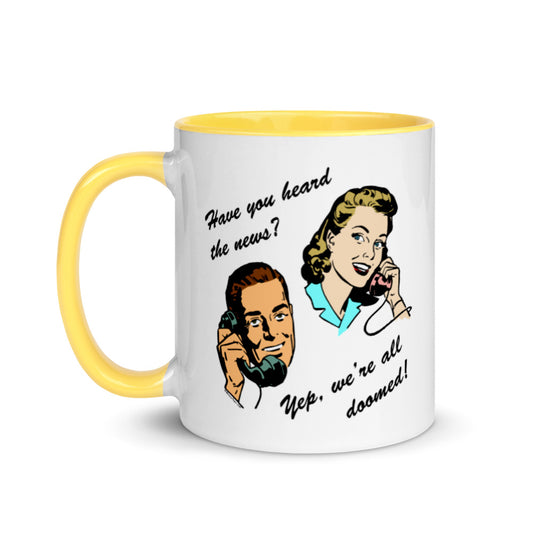 Telephone Doom Mug with Color Inside