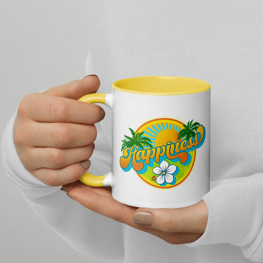 Happiness! Mug with Color Inside