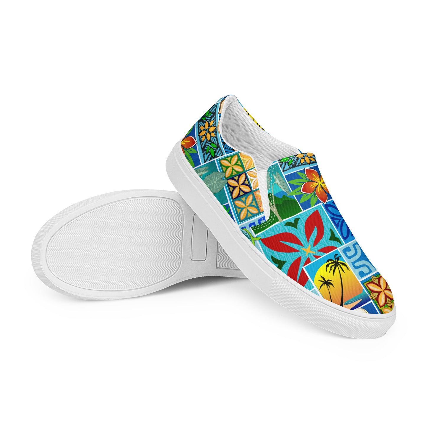 Hawaiian Motif 2.0 Women’s slip-on canvas shoes