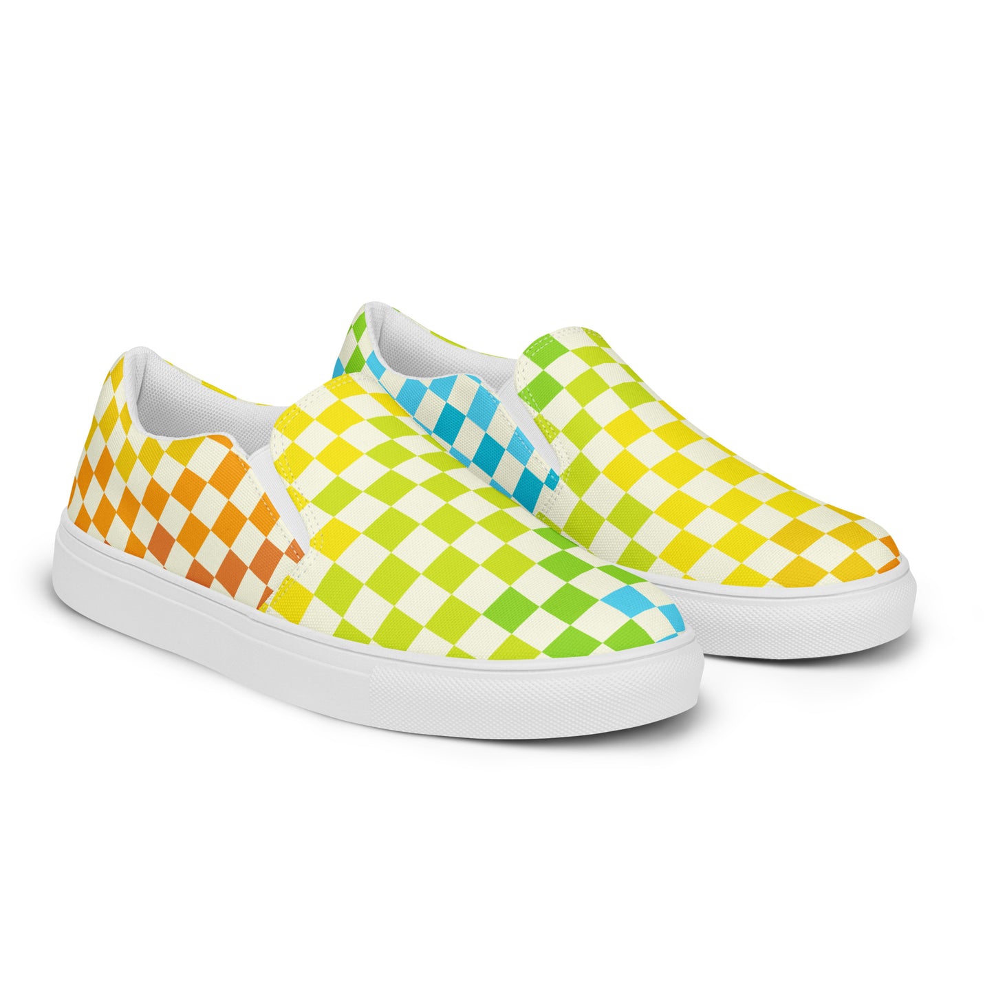 Warm & Cool Check Women’s slip-on canvas shoes