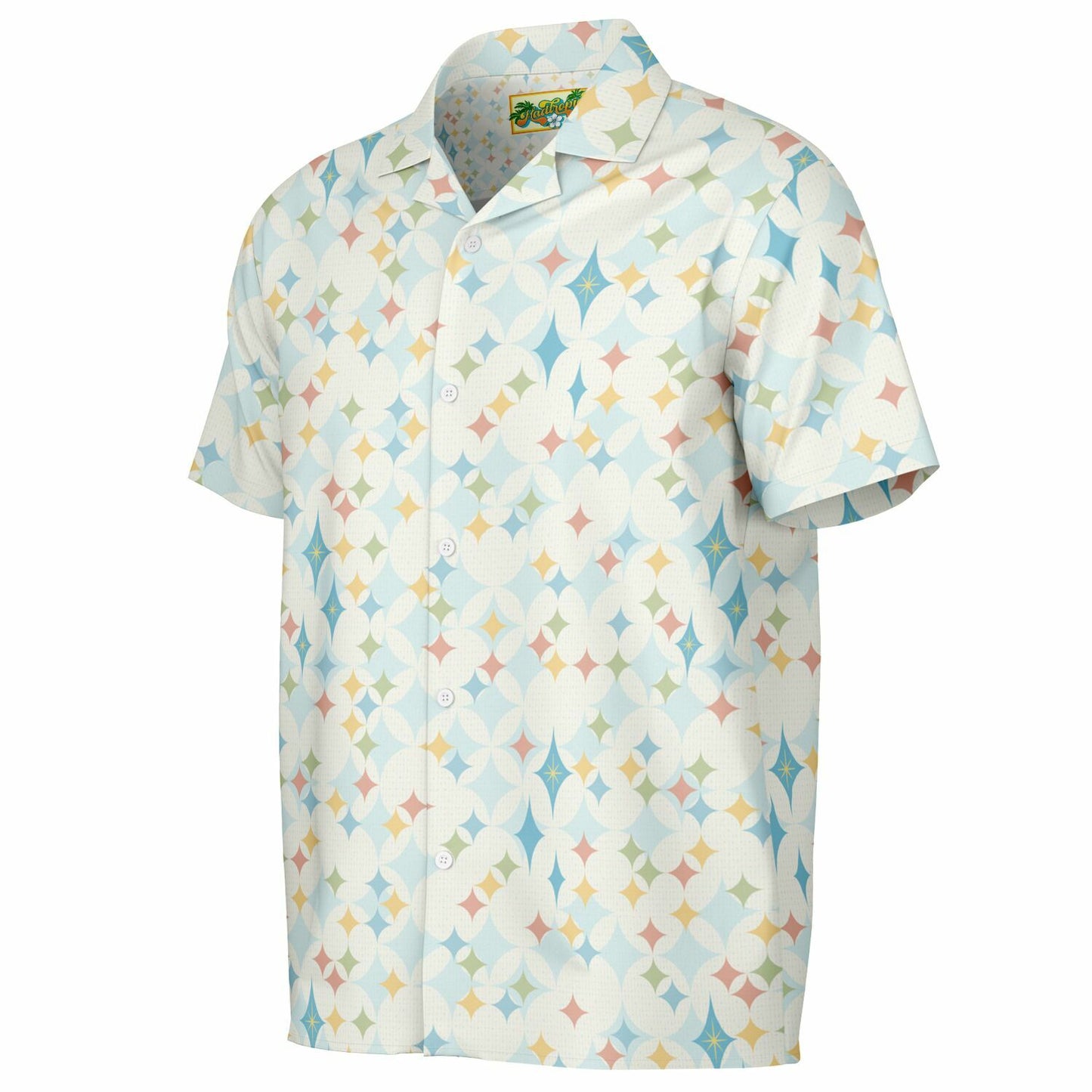 'Cocktail Classic' Short Sleeve Button-Down Shirt