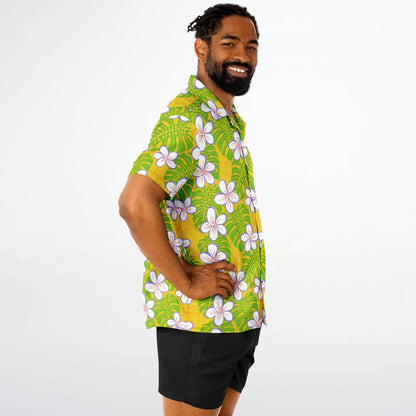 'Island Easter' Short Sleeve Button-Down Shirt