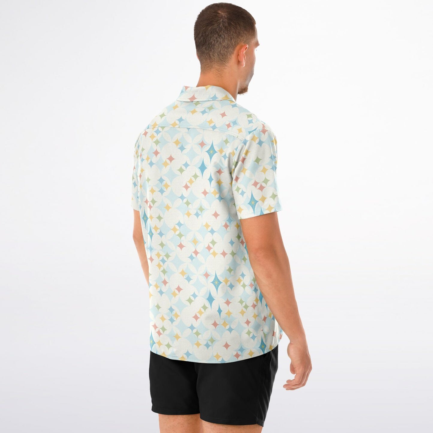 'Cocktail Classic' Short Sleeve Button-Down Shirt