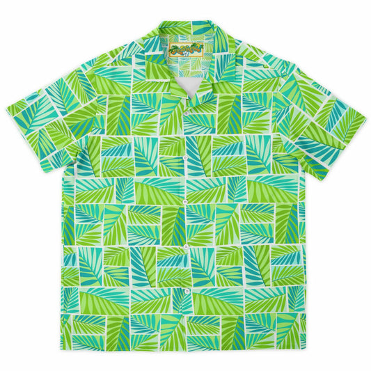 'Grass Hut Fresh' Short Sleeve Button-Down Shirt