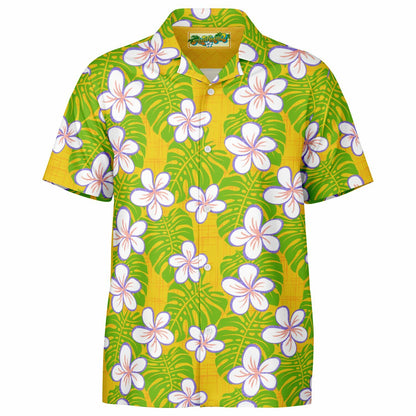 'Island Easter' Short Sleeve Button-Down Shirt