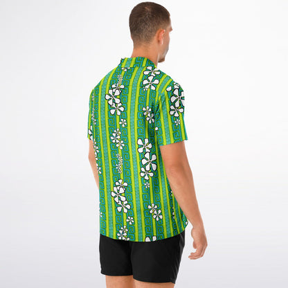 'Lemon Lime Luau' Short Sleeve Button-Down Shirt