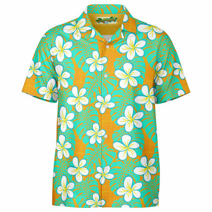 'Get Tropical' Short Sleeve Button-Down Shirt