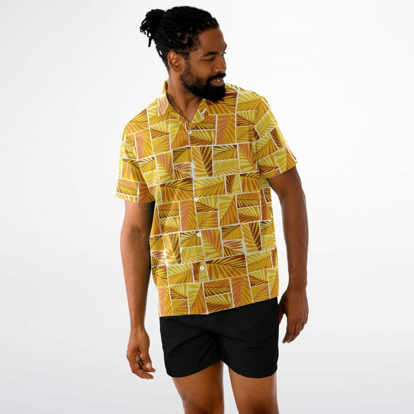 'Grass Hut Dry' Short Sleeve Button-Down Shirt