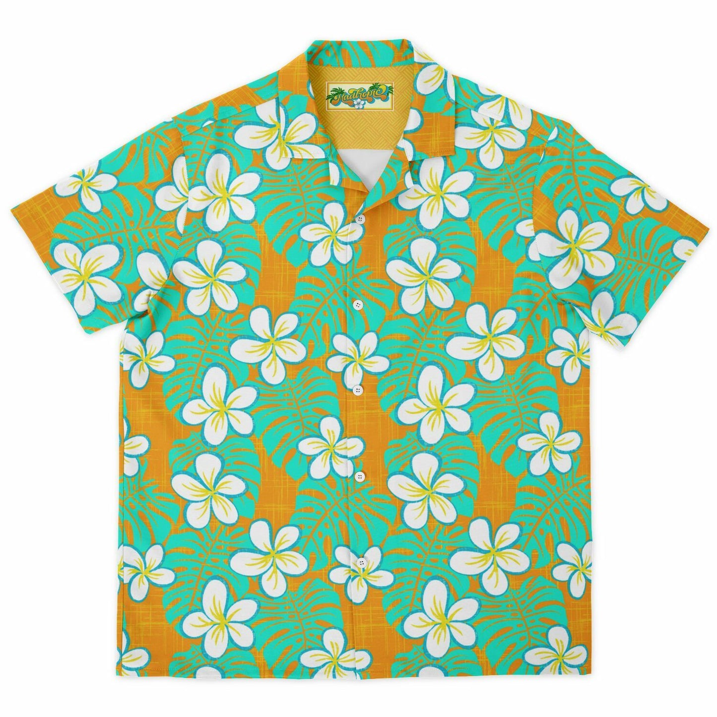 'Get Tropical' Short Sleeve Button-Down Shirt