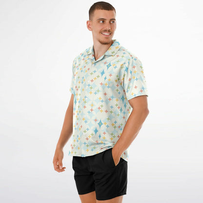 'Cocktail Classic' Short Sleeve Button-Down Shirt