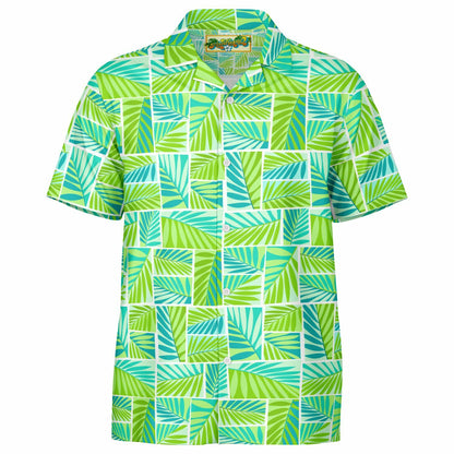 'Grass Hut Fresh' Short Sleeve Button-Down Shirt