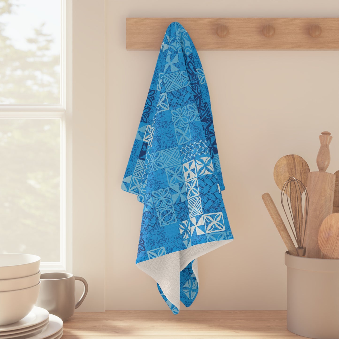 Tapa Tuesday Blue Soft Tea Towel