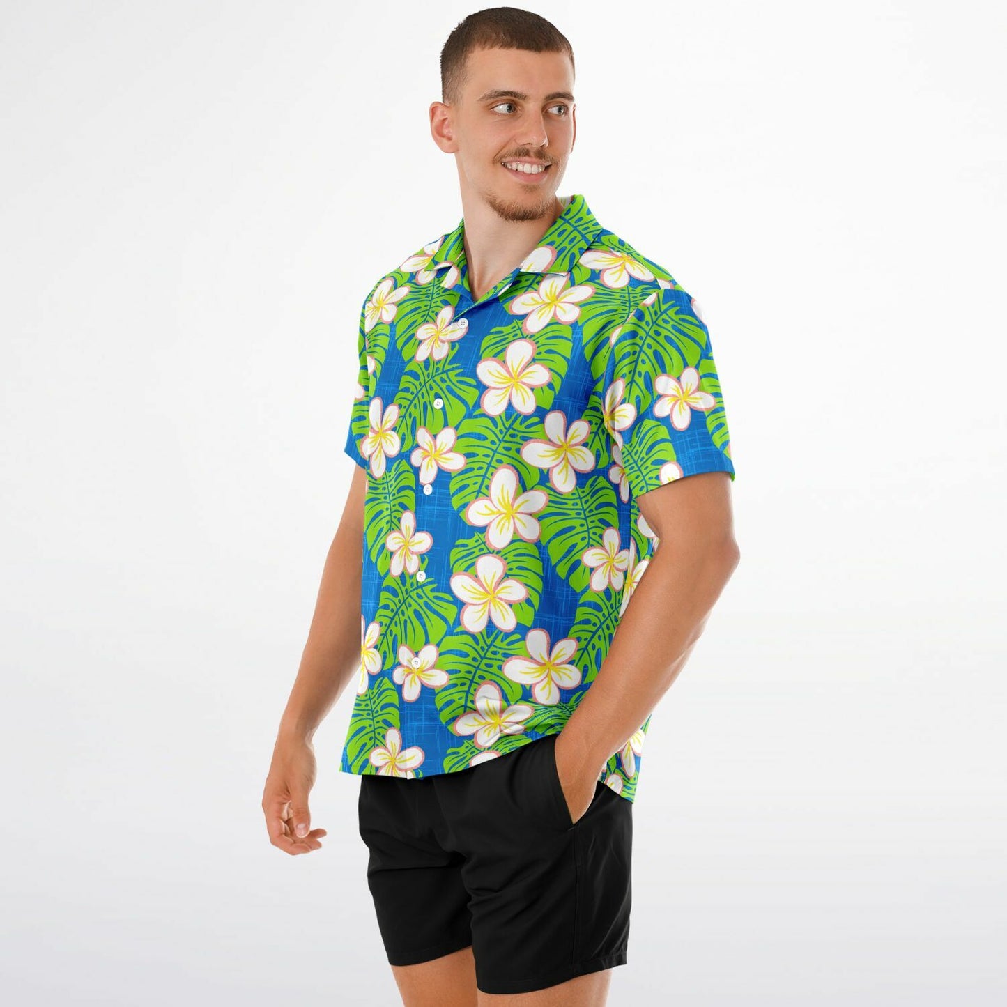 'Honolulu Holiday' Short Sleeve Button-Down Shirt