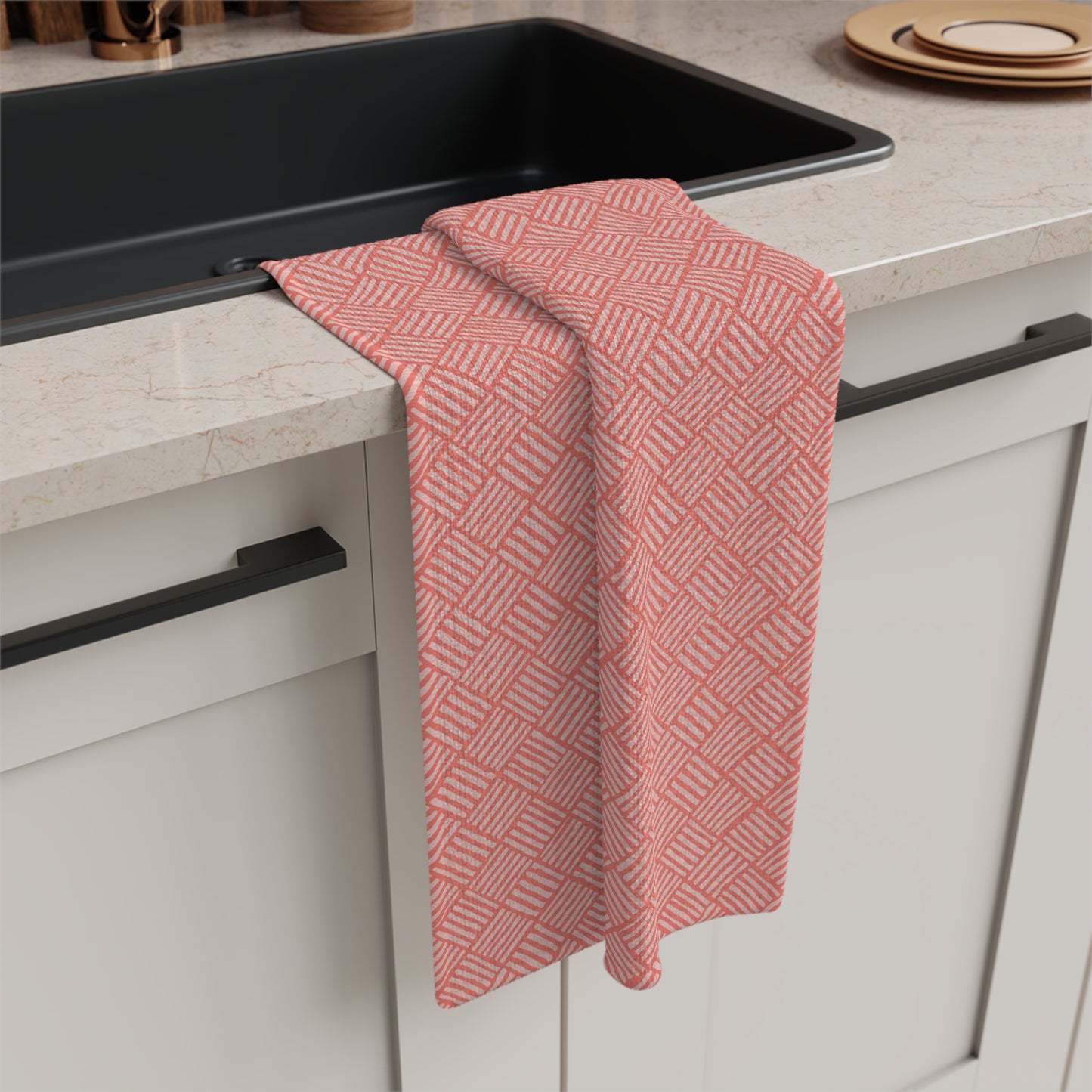 Australian Coral Weave - Soft Tea Towel