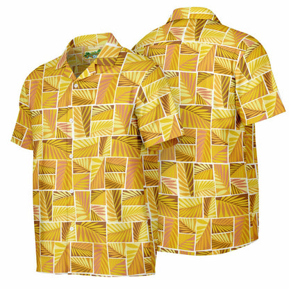 'Grass Hut Dry' Short Sleeve Button-Down Shirt