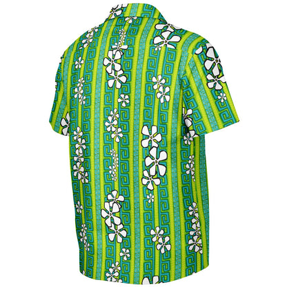 'Lemon Lime Luau' Short Sleeve Button-Down Shirt