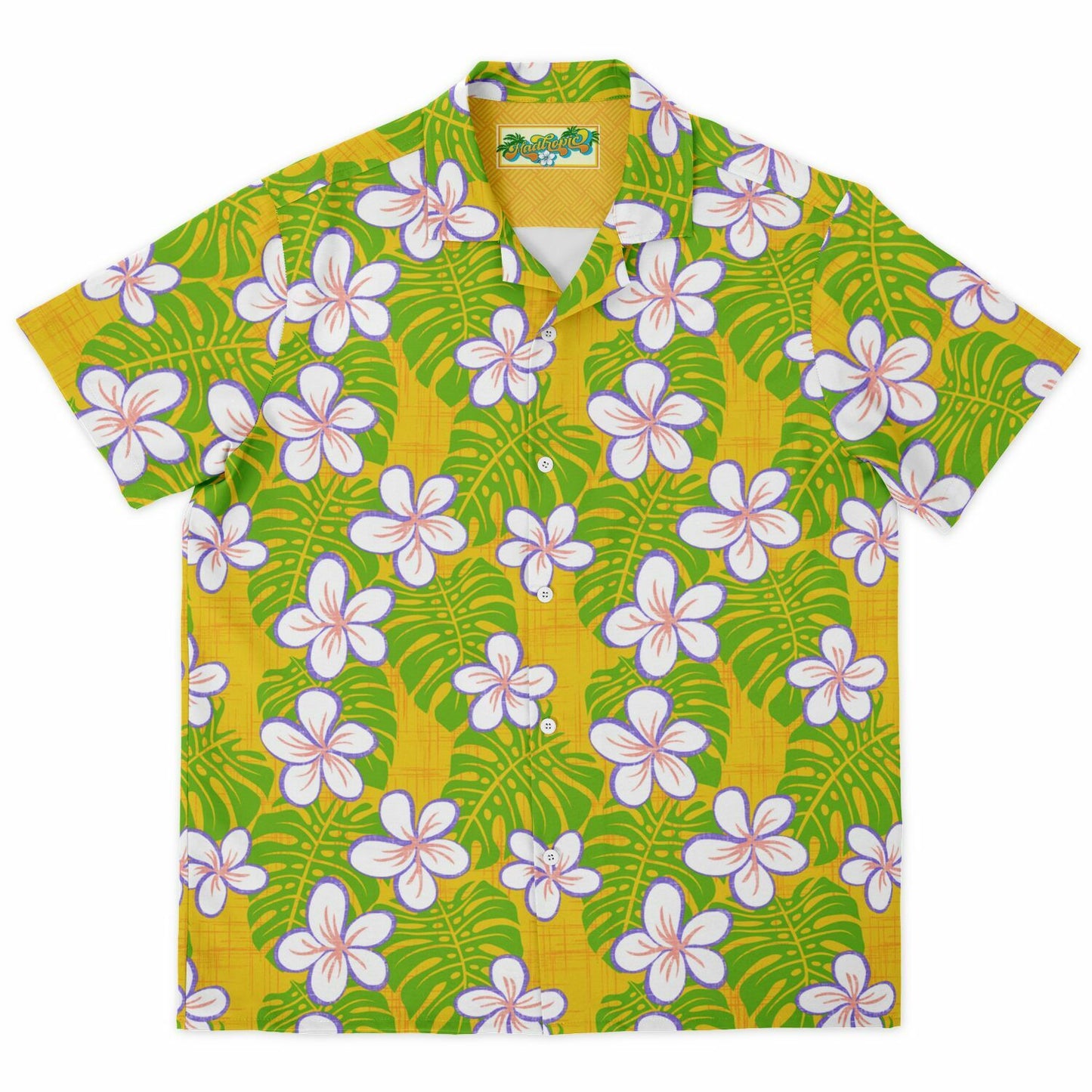 'Island Easter' Short Sleeve Button-Down Shirt