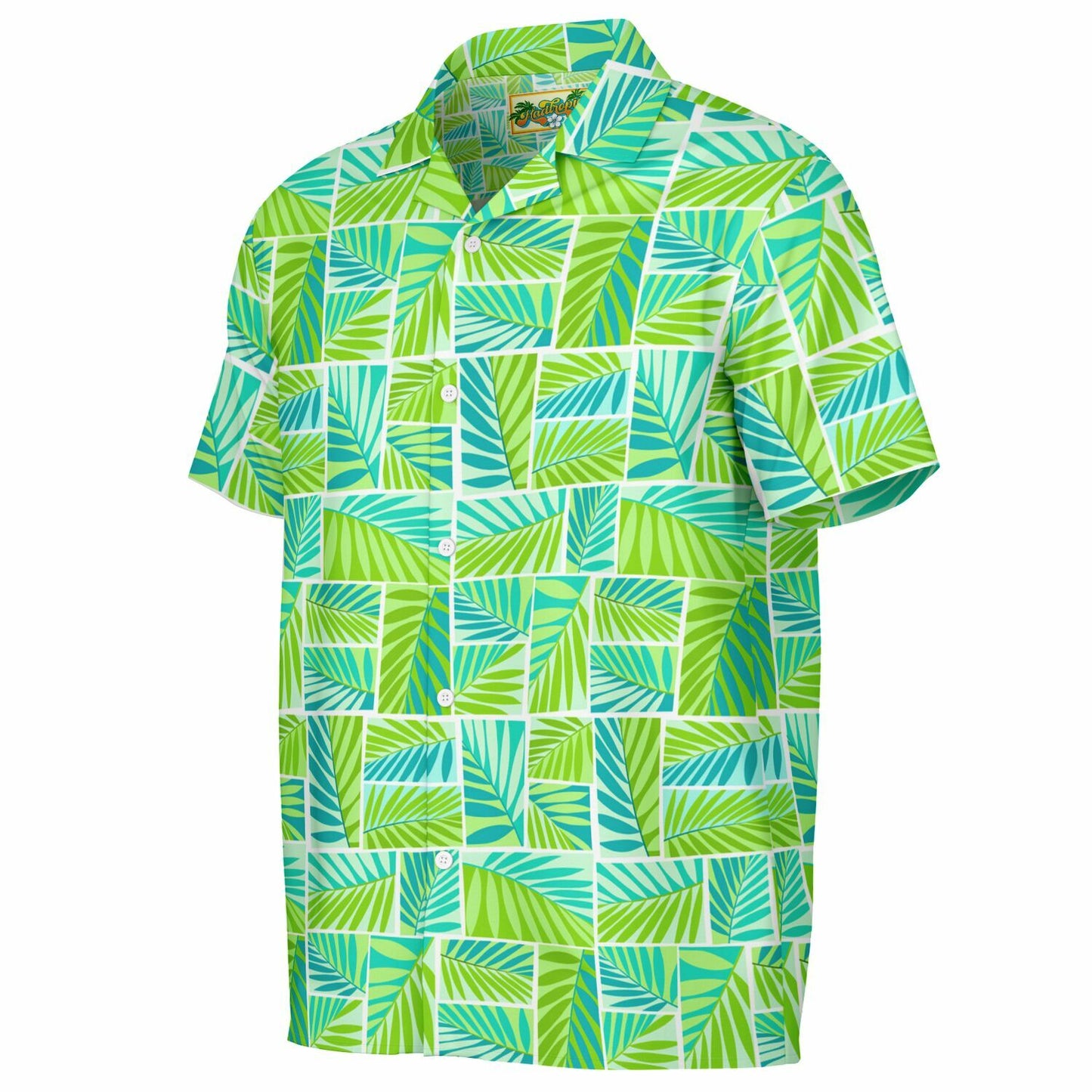 'Grass Hut Fresh' Short Sleeve Button-Down Shirt