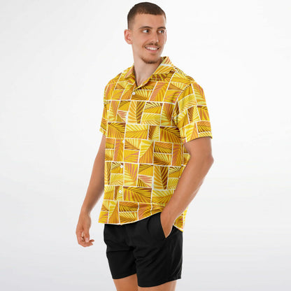 'Grass Hut Dry' Short Sleeve Button-Down Shirt