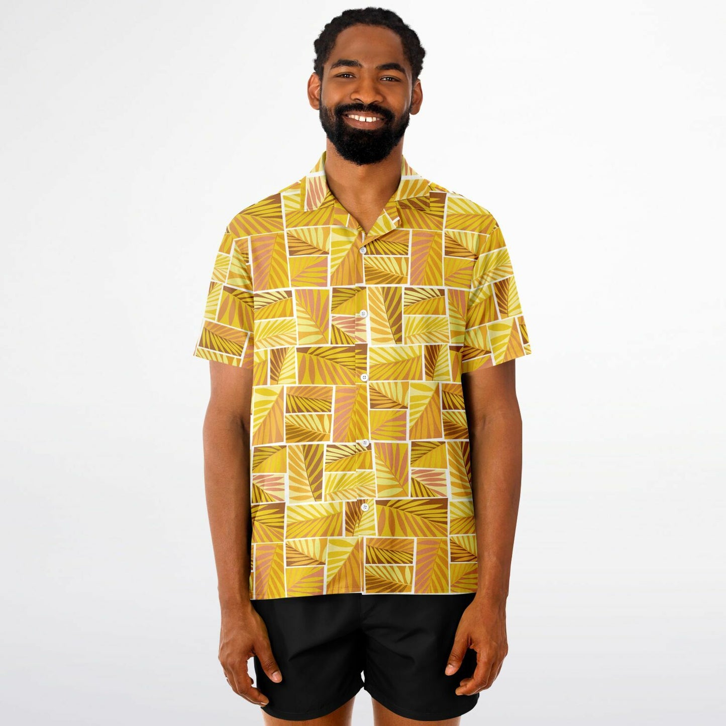 'Grass Hut Dry' Short Sleeve Button-Down Shirt