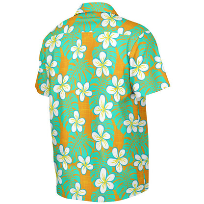 'Get Tropical' Short Sleeve Button-Down Shirt