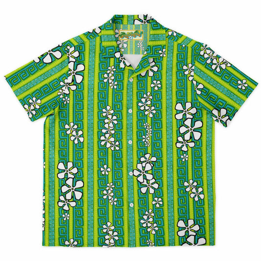 'Lemon Lime Luau' Short Sleeve Button-Down Shirt