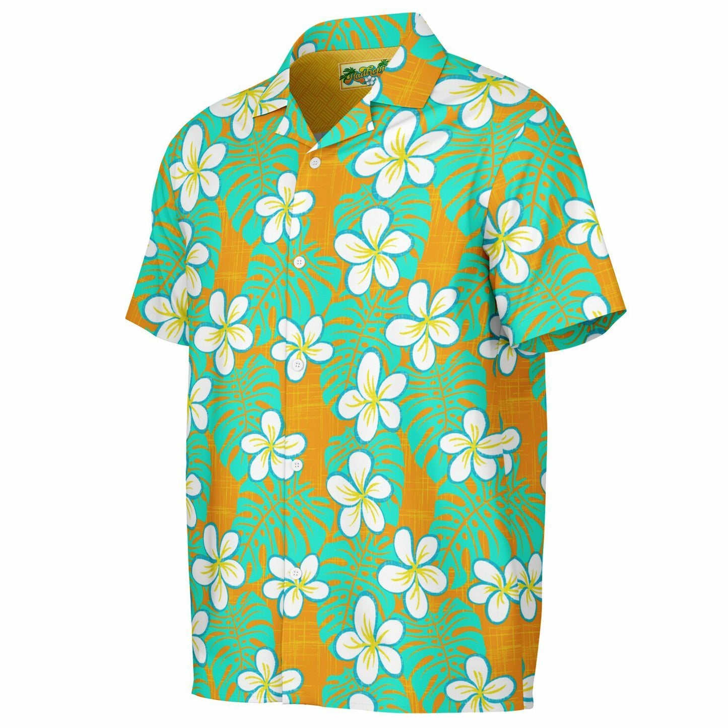 'Get Tropical' Short Sleeve Button-Down Shirt