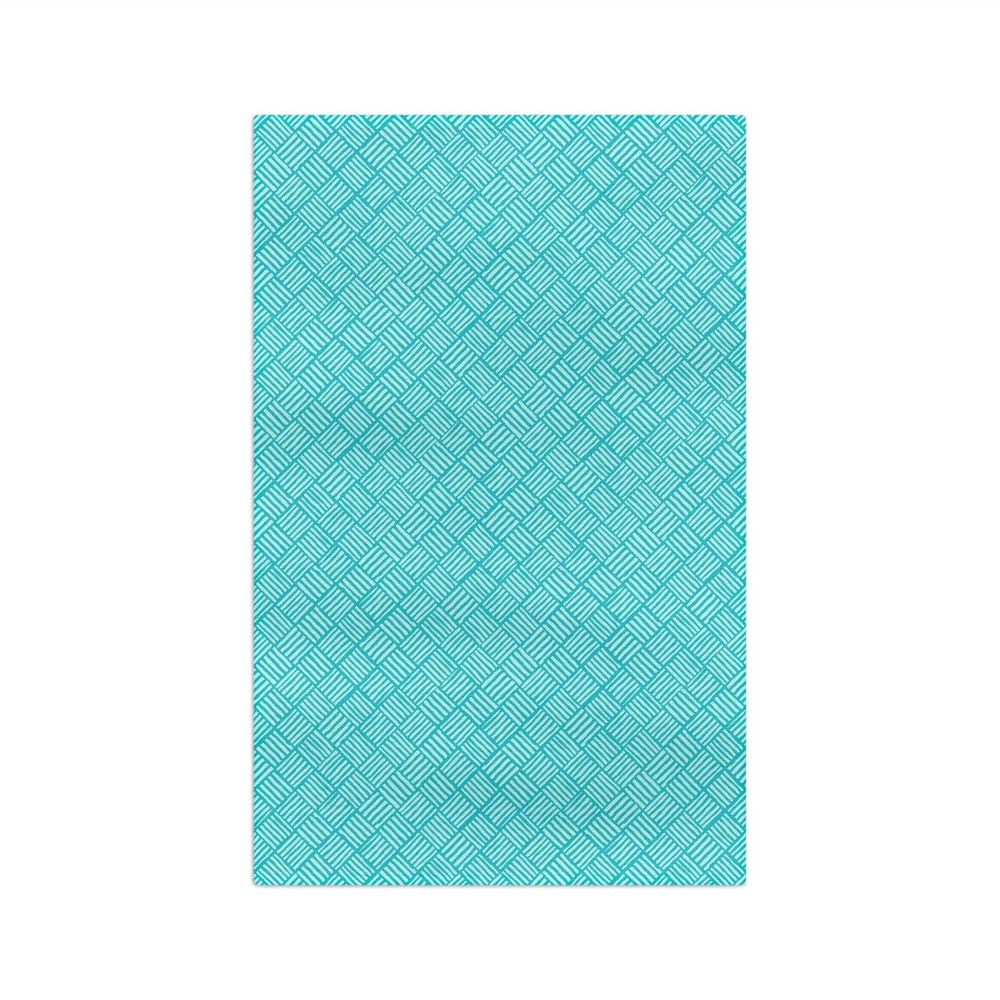 Turquoise Surf Weave - Soft Tea Towel