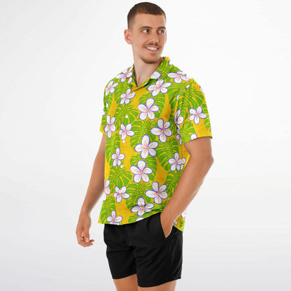 'Island Easter' Short Sleeve Button-Down Shirt