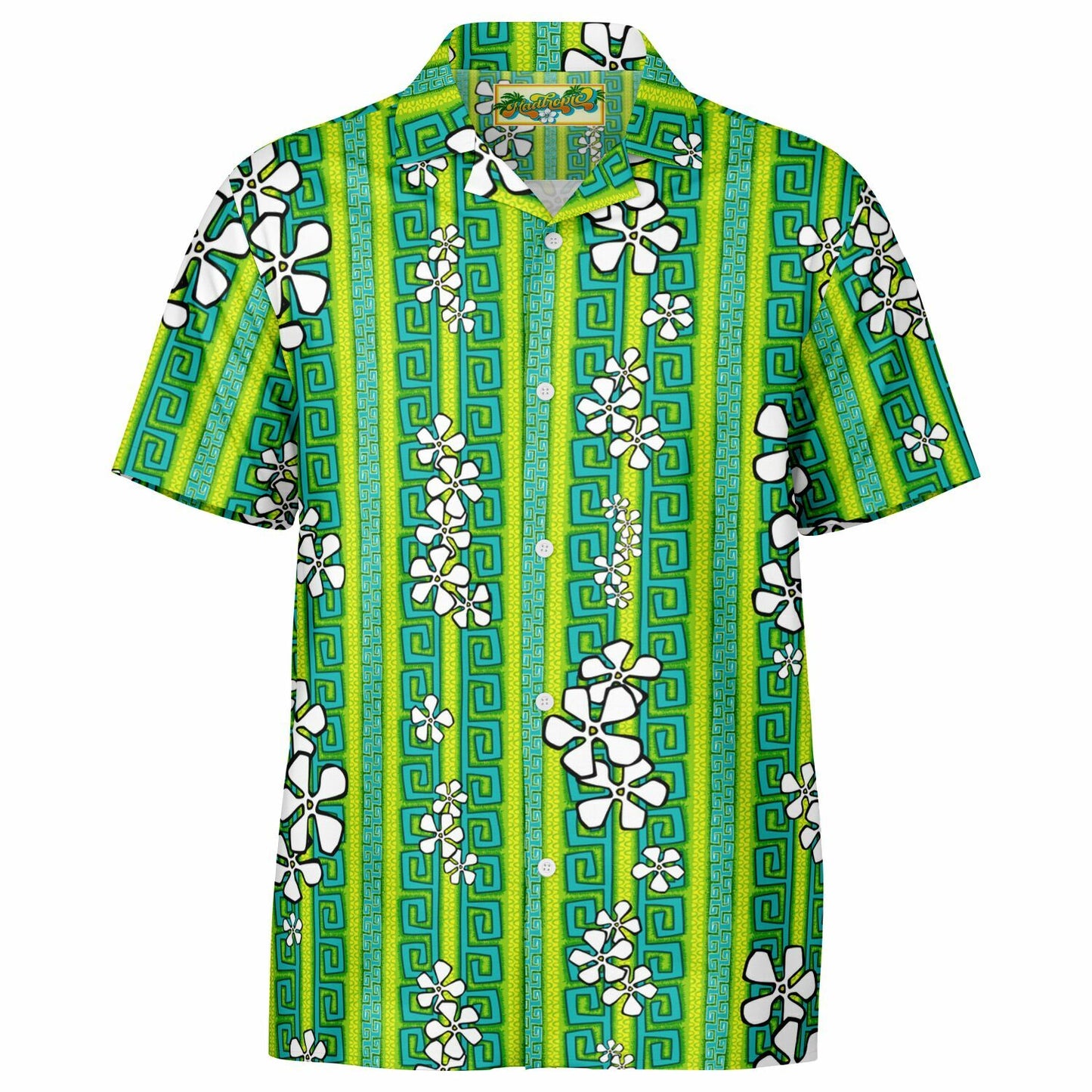 'Lemon Lime Luau' Short Sleeve Button-Down Shirt