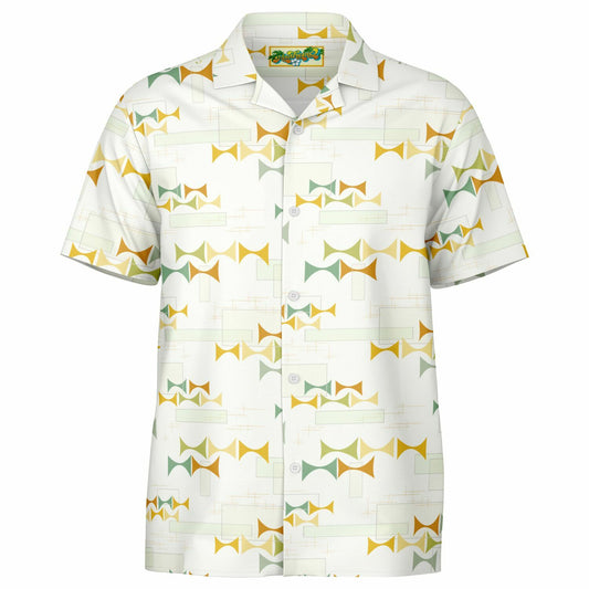 "Bow Tie Maneuvers #5" Short Sleeve Button-Down Shirt