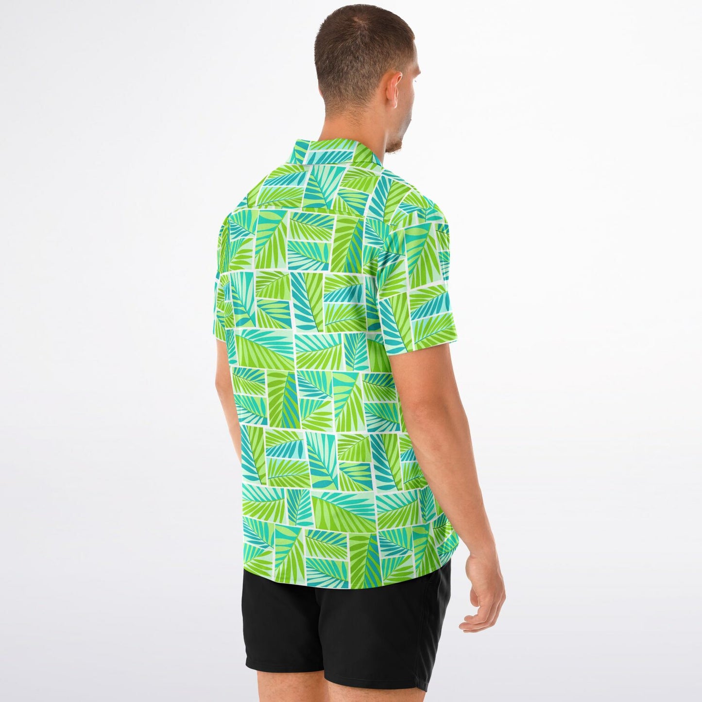 'Grass Hut Fresh' Short Sleeve Button-Down Shirt