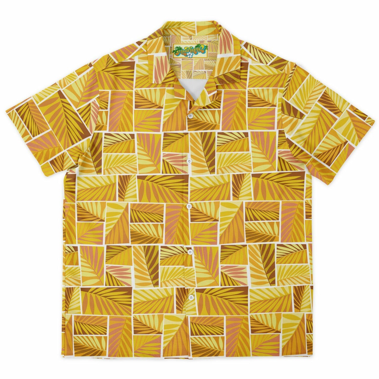 'Grass Hut Dry' Short Sleeve Button-Down Shirt