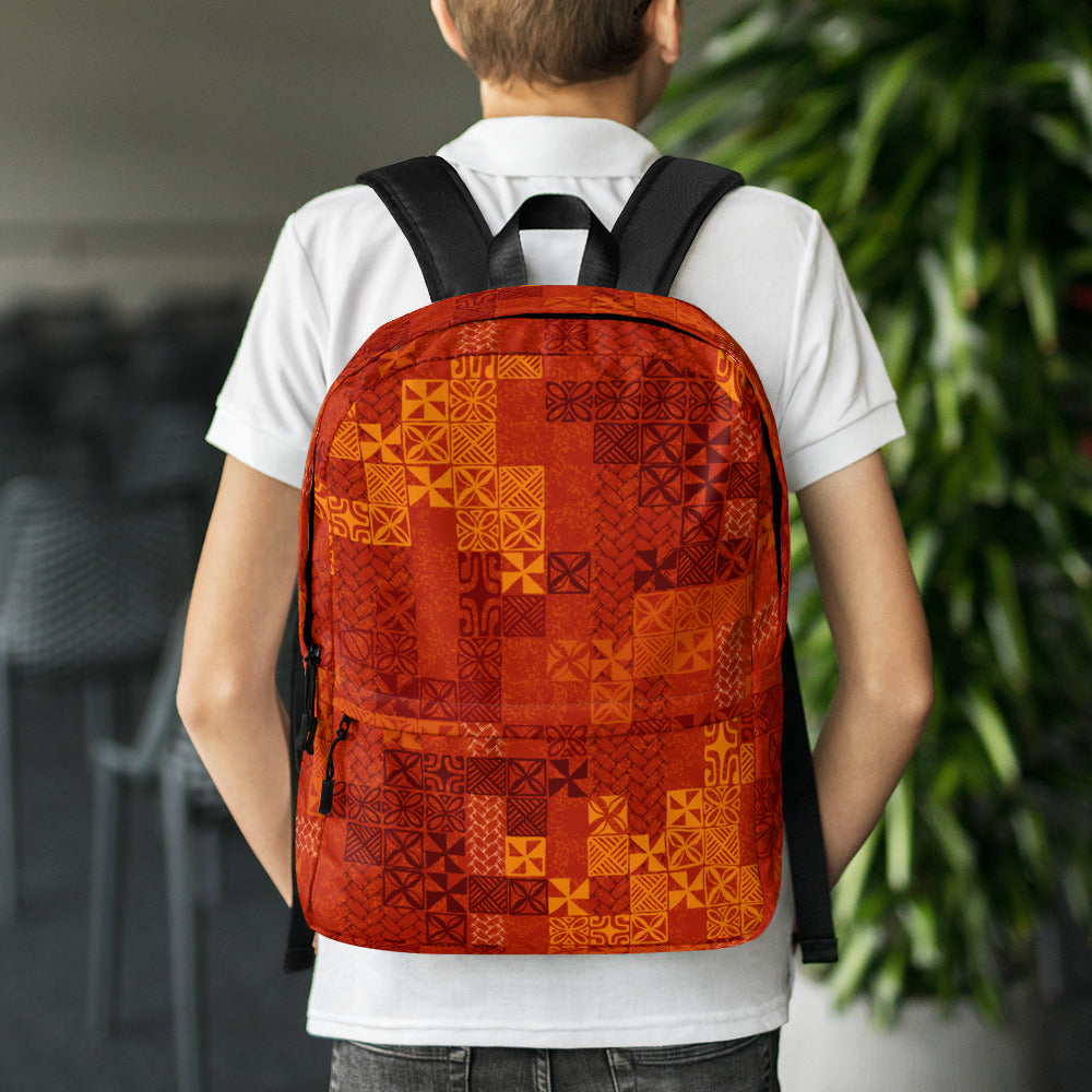 Tapa Tuesday Red Backpack